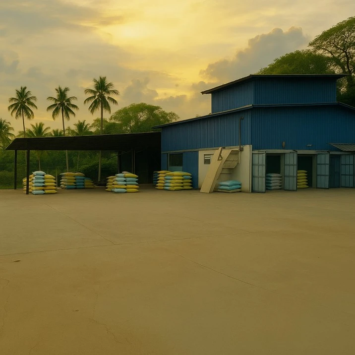 Sajith Rice Mill traditional rice farming facility in Nadalagamuwa, Wadumunnegadara - premium Sri Lankan rice production since 2009